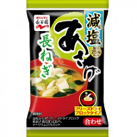 Nagatanien Freeze Dried Miso Soup Less Sodium Green Onion
