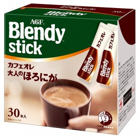 AGF Blendy Stick Cafe Au Lait Sugar Free 30sticks
